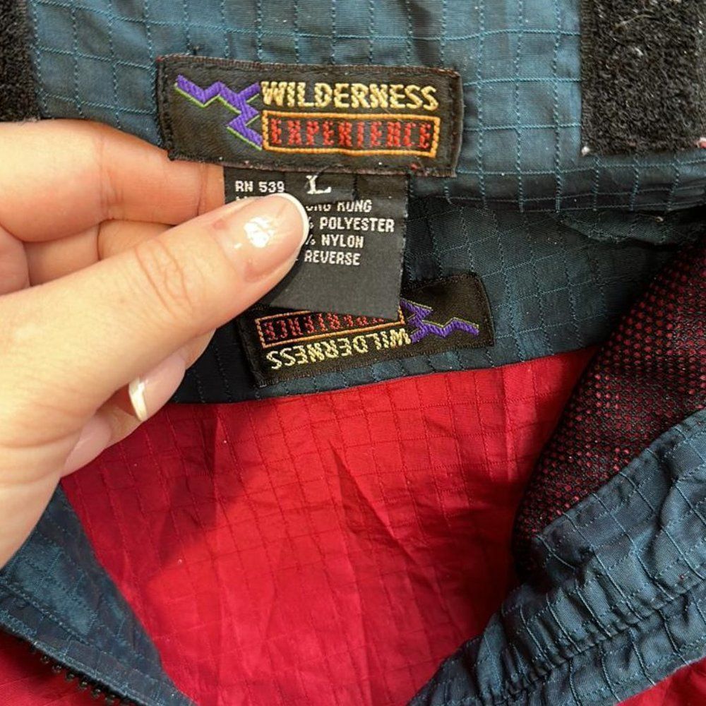 Wilderness Experience Red Outerwear Windbreaker J… - image 5